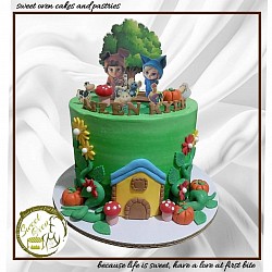 8x6 inches 3500.00 (free 12 cupcakes)