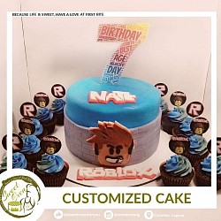 8x6 inches 4500.00 w/ cupcakes