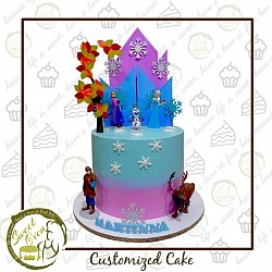 8x6 inches 3800.00 (with 12 cupcakes)