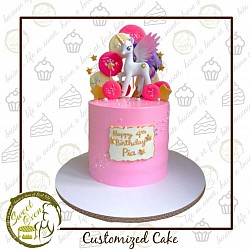 6x6 inches 2500.00 (with 12 cupcakes)