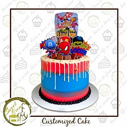 8x6 inches 2800.00 (with 12 cupcakes)