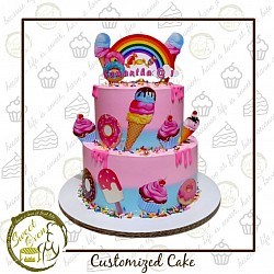 8x3, 6x3 inches P2500.00 (with 12 cupcakes)