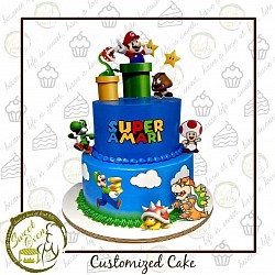 8x3 inches 2500.00 (with 12 cupcakes)