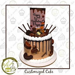 8x6 inches 3800.00 (free 12 cupcakes)