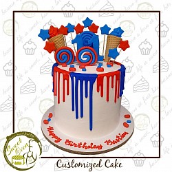 8x6 inches 3500.00 (free 12 cupcakes)