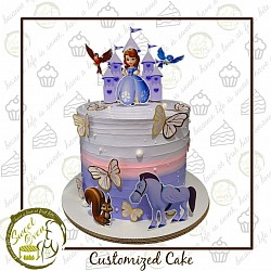 8x6 inches 2800.00 (free 12 cupcakes)